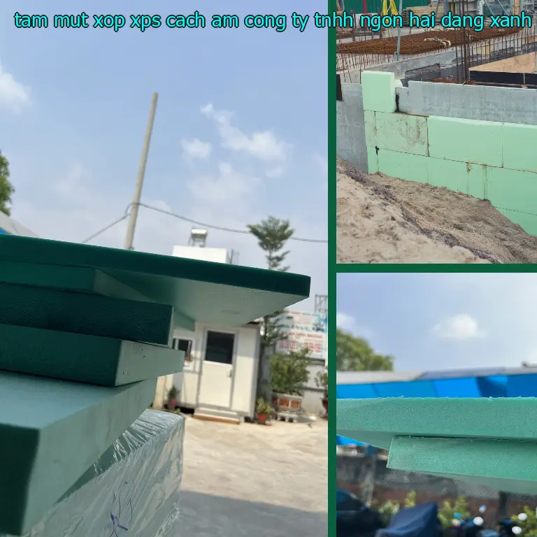 Màu sắc tấm mút xốp XPS cách âm Công ty TNHH Ngọn Hải Đăng: Xanh lá