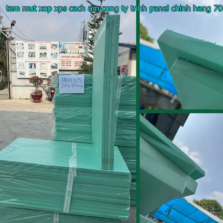 Kích thước tấm mút xốp XPS cách âm Công ty TNHH Panel Chính Hãng: 70*120*3.1 cm Kích thước tấm mút xốp XPS cách âm Công ty TNHH Panel Chính Hãng: 70*120*3.1 cm