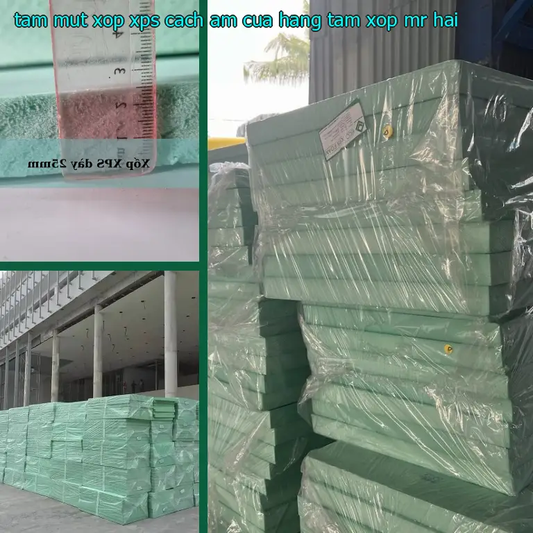 Tấm mút xốp XPS cách âm Cửa hàng tấm xốp Mr.HẢI
