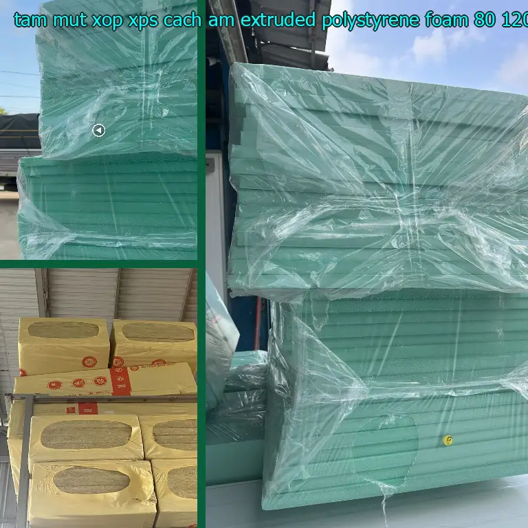 Kích thước tấm mút xốp XPS cách âm Extruded Polystyrene Foam: 80*120*4.5 cm