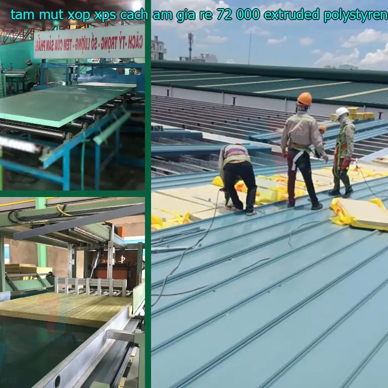 Chất liệu tấm mút xốp XPS cách âm giá rẻ 72.000₫: Extruded Polystyrene