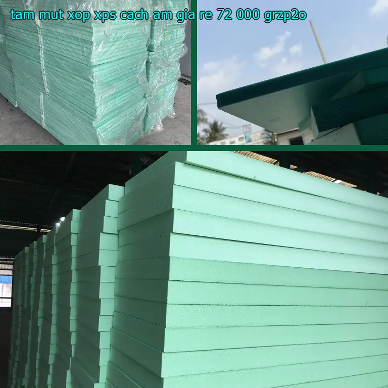 Model tấm mút xốp XPS cách âm giá rẻ 72.000₫: GRZP2O