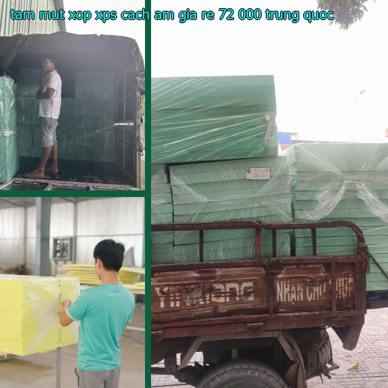 Xuất xứ tấm mút xốp XPS cách âm giá rẻ 72.000₫: Trung Quốc