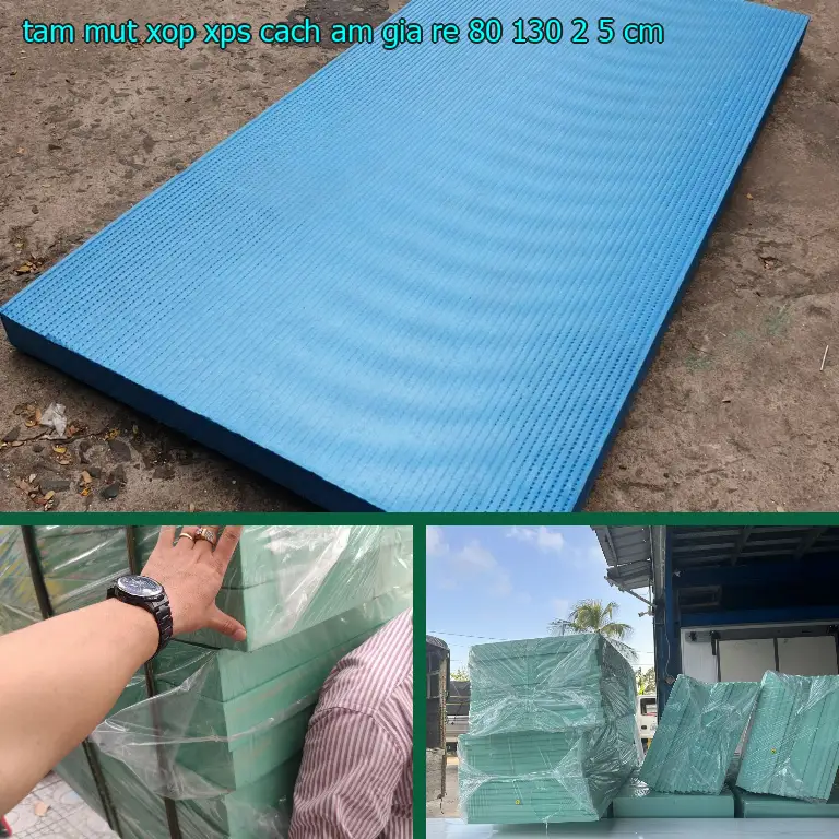 Tấm mút xốp XPS cách âm giá rẻ 80*130*2.5 cm