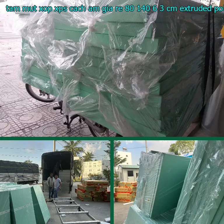 Chất liệu tấm mút xốp XPS cách âm giá rẻ 80*140*6.3 cm: Extruded Polystyrene Foam Chất liệu tấm mút xốp XPS cách âm giá rẻ 80*140*6.3 cm: Extruded Polystyrene Foam