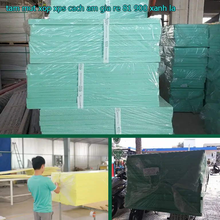 Màu sắc tấm mút xốp XPS cách âm giá rẻ 81.900₫: Xanh lá