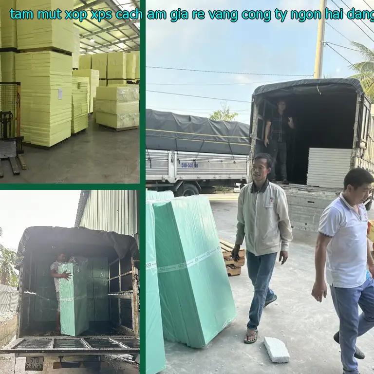 Nhà cung cấp tấm mút xốp XPS cách âm giá rẻ Vàng: Công ty Ngọn Hải Đăng