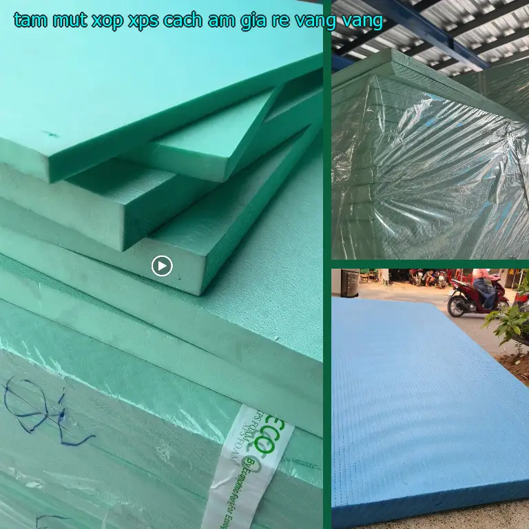 Màu sắc tấm mút xốp XPS cách âm giá rẻ Vàng: Vàng