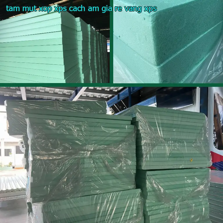 Chất liệu tấm mút xốp XPS cách âm giá rẻ Vàng: XPS