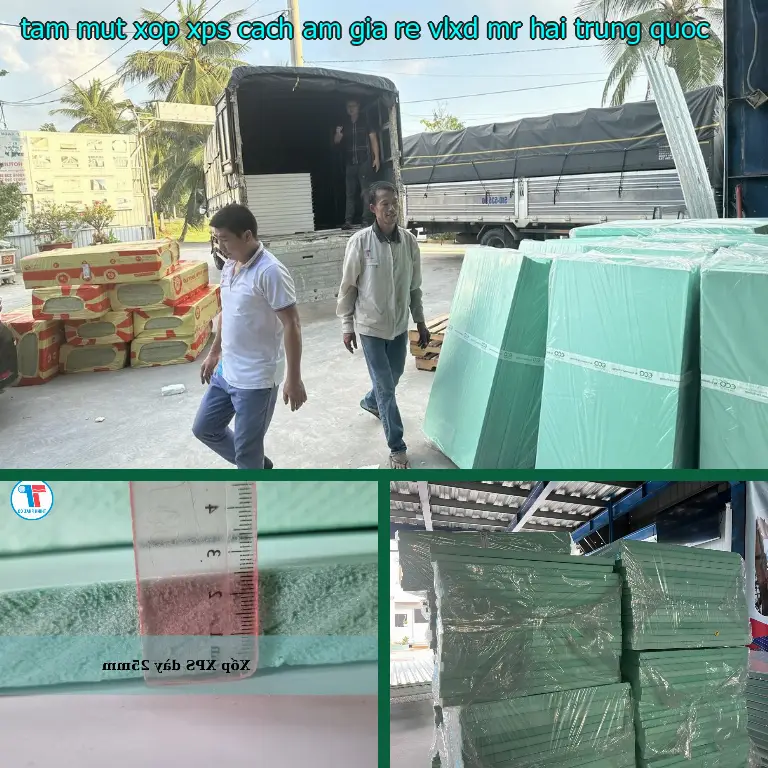 Xuất xứ tấm mút xốp XPS cách âm giá rẻ VLXD Mr.HẢI: Trung Quốc