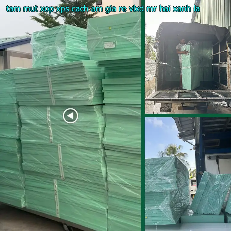 Màu sắc tấm mút xốp XPS cách âm giá rẻ VLXD Mr.HẢI: Xanh lá