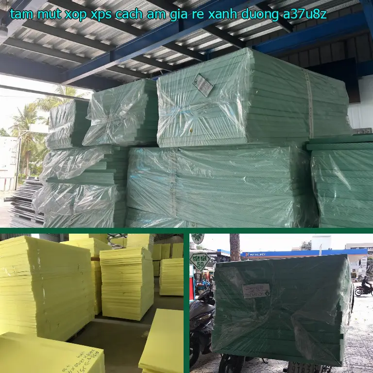 Model tấm mút xốp XPS cách âm giá rẻ Xanh dương: A37U8Z