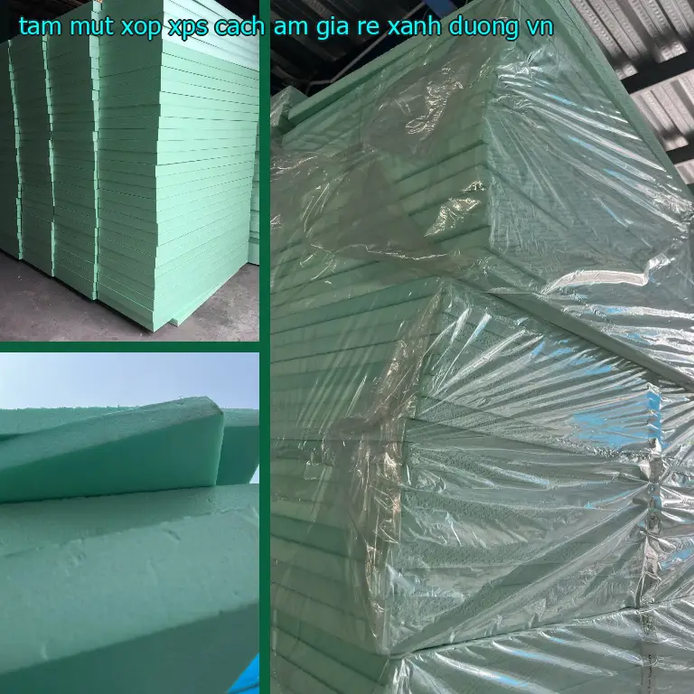 Xuất xứ tấm mút xốp XPS cách âm giá rẻ Xanh dương: VN