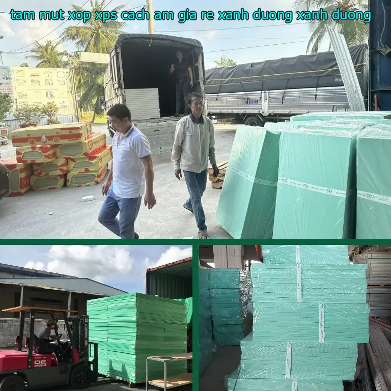 Màu sắc tấm mút xốp XPS cách âm giá rẻ Xanh dương: Xanh dương