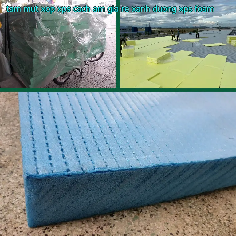 Danh mục tấm mút xốp XPS cách âm giá rẻ Xanh dương: XPS Foam