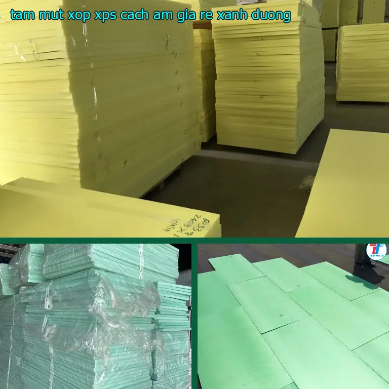 Tấm mút xốp XPS cách âm giá rẻ Xanh dương