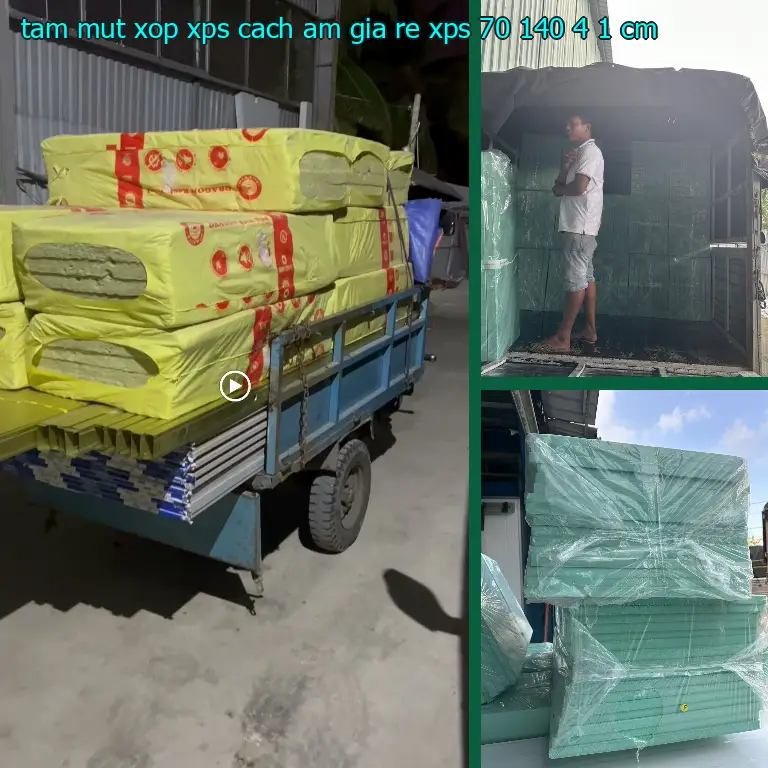 Kích thước tấm mút xốp XPS cách âm giá rẻ XPS: 70*140*4.1 cm