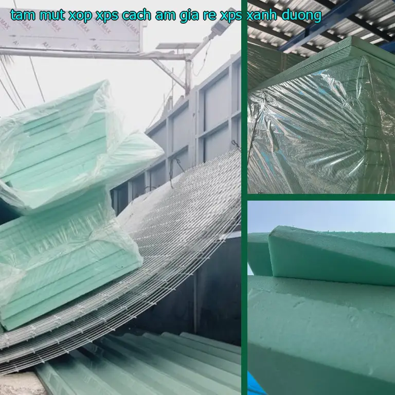 Màu sắc tấm mút xốp XPS cách âm giá rẻ XPS: Xanh dương
