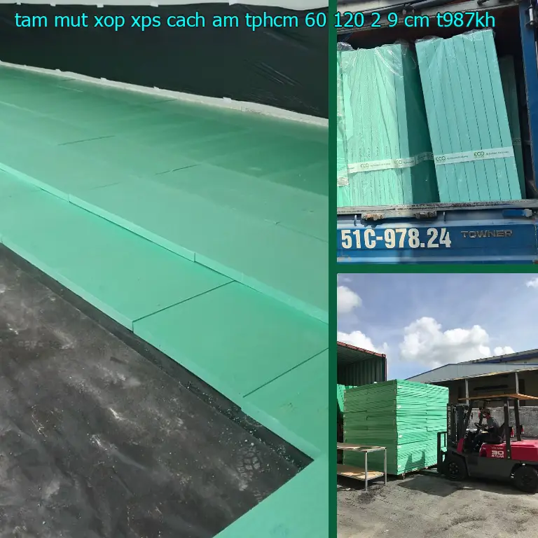 Model tấm mút xốp XPS cách âm TpHCM 60*120*2.9 cm: T987KH