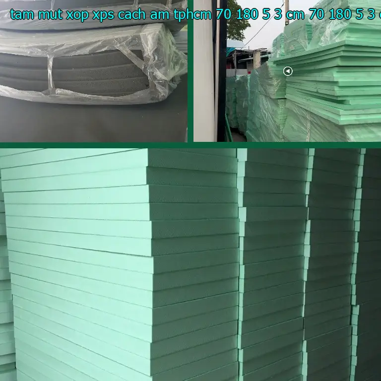 Kích thước tấm mút xốp XPS cách âm TpHCM 70*180*5.3 cm: 70*180*5.3 cm