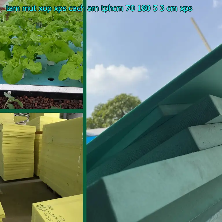 Chất liệu tấm mút xốp XPS cách âm TpHCM 70*180*5.3 cm: XPS
