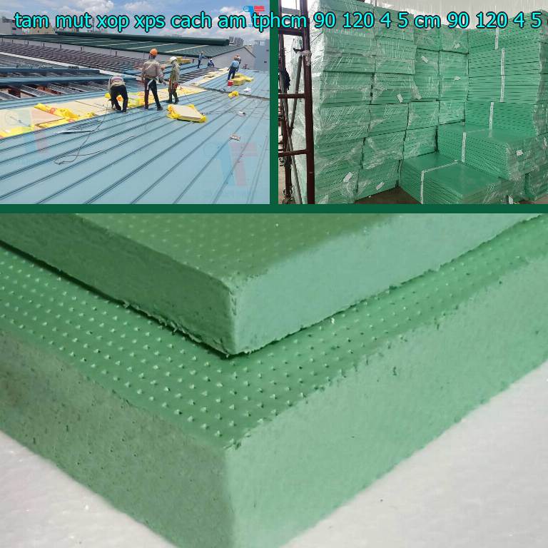 Kích thước tấm mút xốp XPS cách âm TpHCM 90*120*4.5 cm: 90*120*4.5 cm