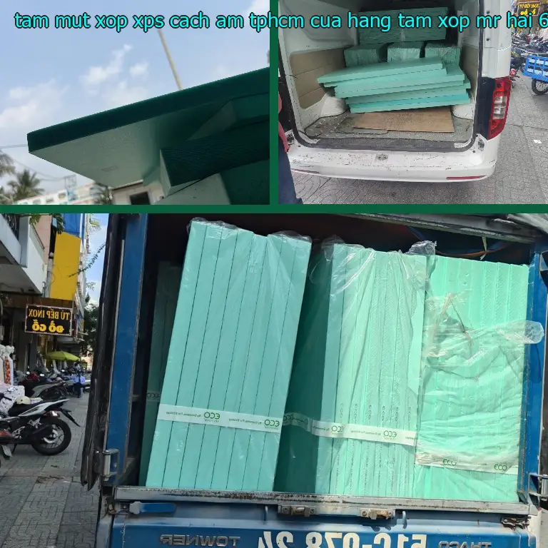 Kích thước tấm mút xốp XPS cách âm TpHCM Cửa hàng tấm xốp Mr.HẢI: 60*140*5.4 cm