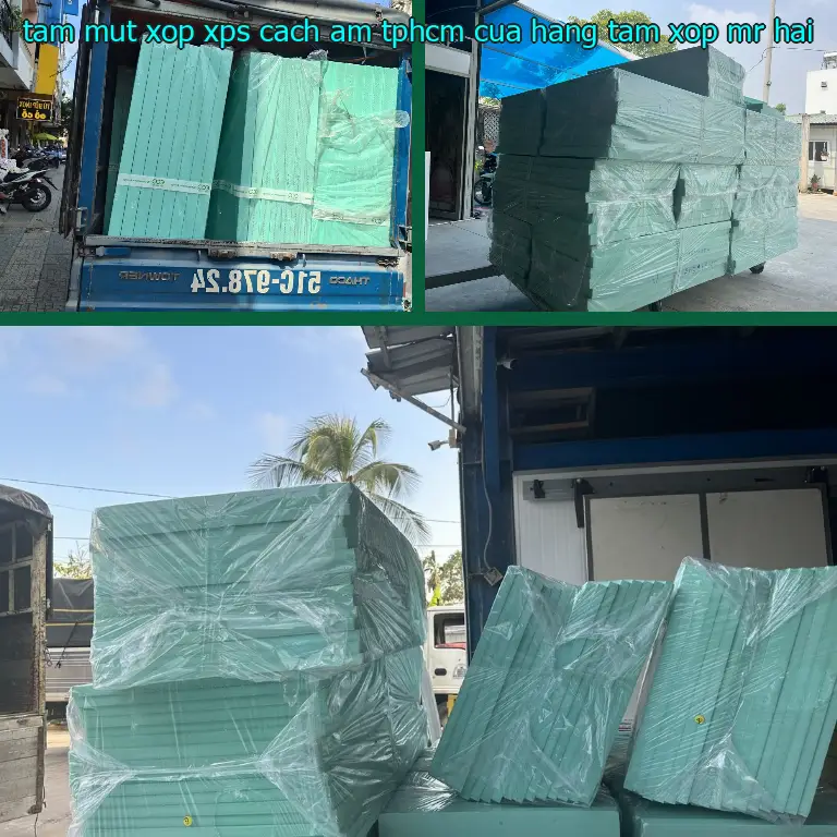 Tấm mút xốp XPS cách âm TpHCM Cửa hàng tấm xốp Mr.HẢI