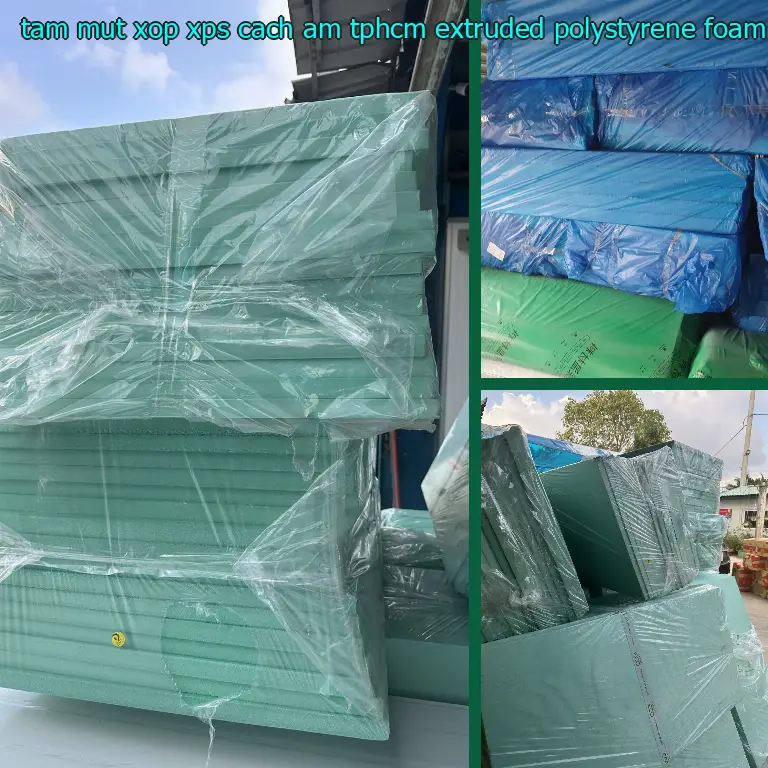 Kích thước tấm mút xốp XPS cách âm TpHCM Extruded Polystyrene Foam: 70*120*5.2 cm