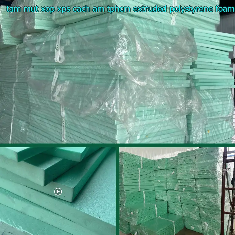 Màu sắc tấm mút xốp XPS cách âm TpHCM Extruded Polystyrene Foam: Xanh dương