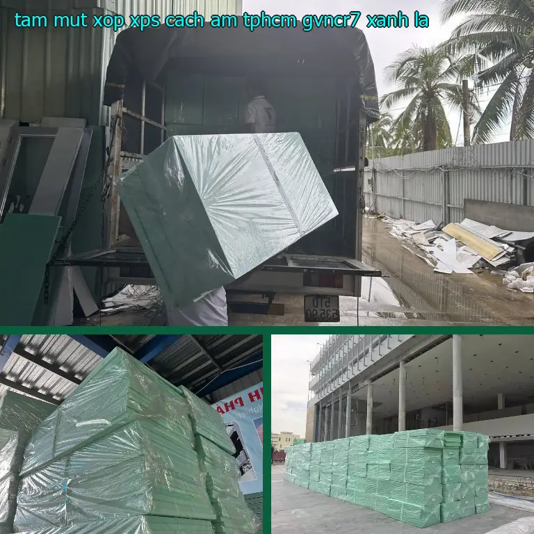 Màu sắc tấm mút xốp XPS cách âm TpHCM GVNCR7: Xanh lá