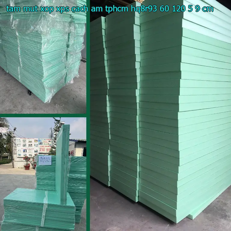 Kích thước tấm mút xốp XPS cách âm TpHCM HQ8R93: 60*120*5.9 cm Kích thước tấm mút xốp XPS cách âm TpHCM HQ8R93: 60*120*5.9 cm
