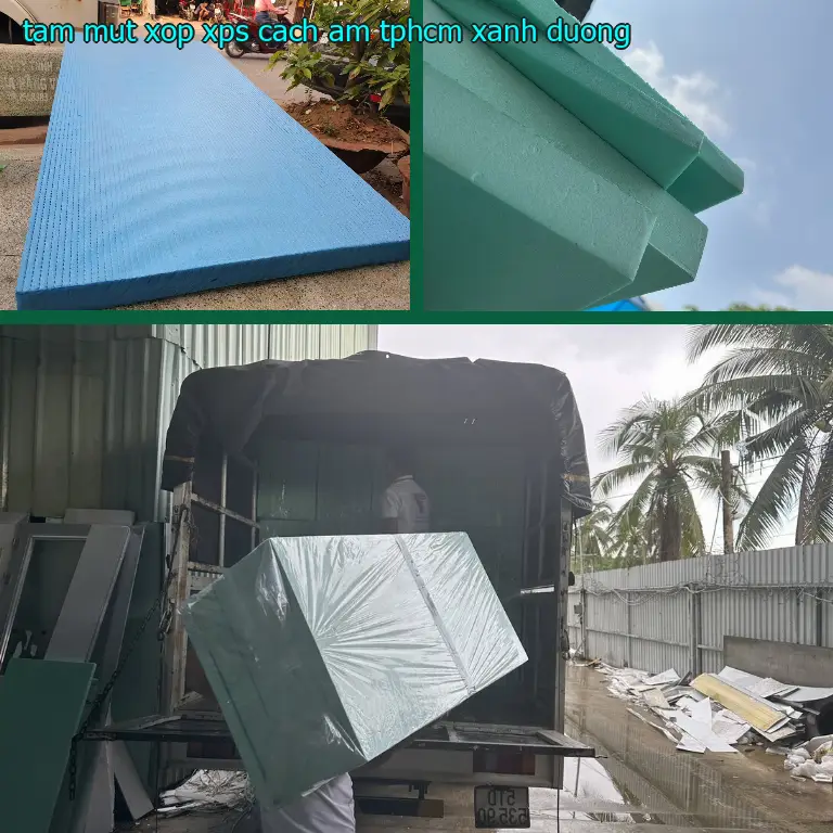 Tấm mút xốp XPS cách âm TpHCM Xanh dương