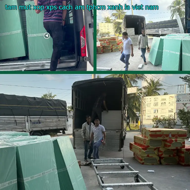 Xuất xứ tấm mút xốp XPS cách âm TpHCM Xanh lá: Viet Nam Xuất xứ tấm mút xốp XPS cách âm TpHCM Xanh lá: Viet Nam