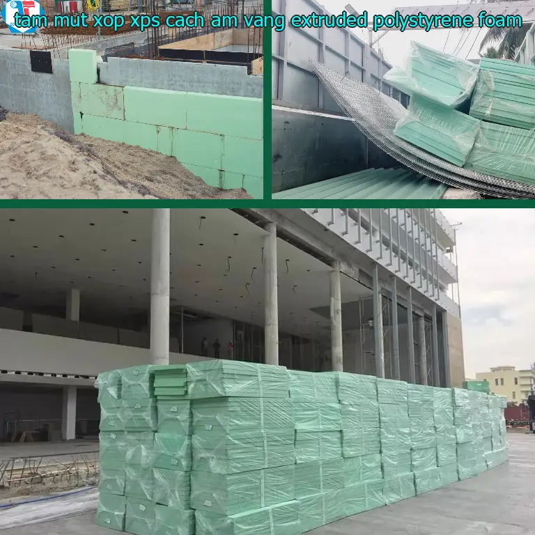 Chất liệu tấm mút xốp XPS cách âm Vàng: Extruded Polystyrene Foam Chất liệu tấm mút xốp XPS cách âm Vàng: Extruded Polystyrene Foam