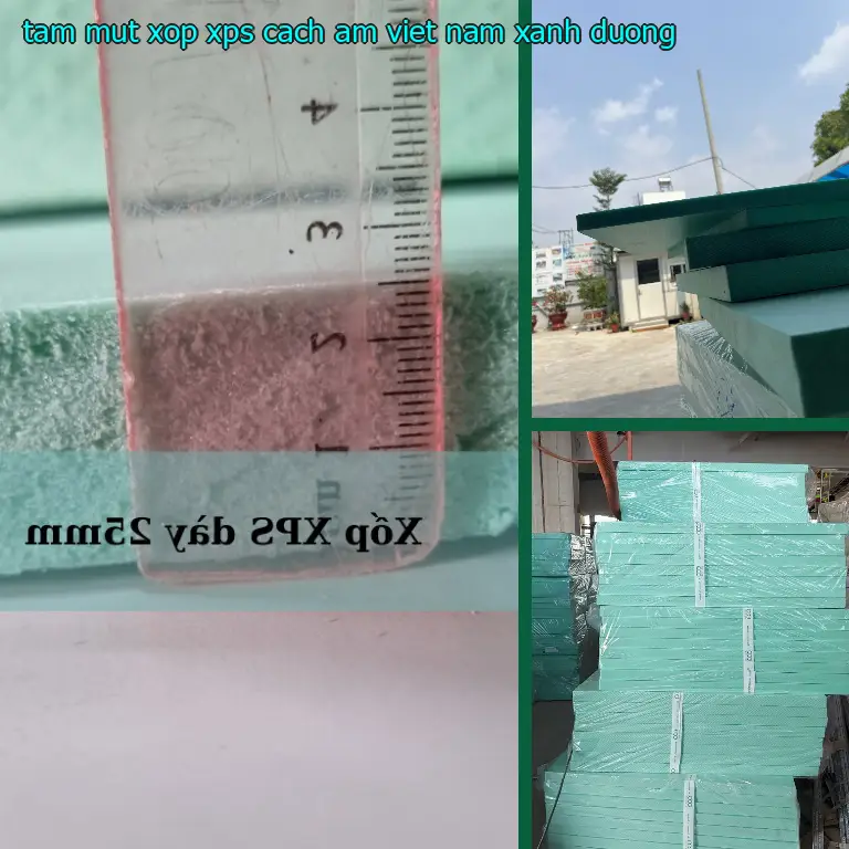 Màu sắc tấm mút xốp XPS cách âm Việt Nam: Xanh dương Màu sắc tấm mút xốp XPS cách âm Việt Nam: Xanh dương