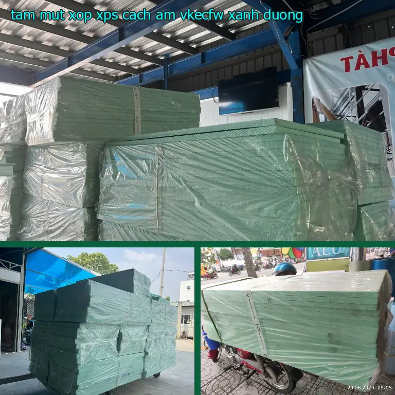 Màu sắc tấm mút xốp XPS cách âm VKECFW: Xanh dương Màu sắc tấm mút xốp XPS cách âm VKECFW: Xanh dương