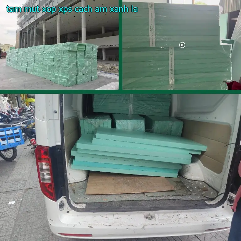 Tấm mút xốp XPS cách âm Xanh lá