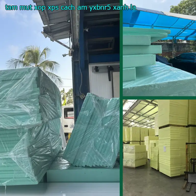 Màu sắc tấm mút xốp XPS cách âm YXBNR5: Xanh lá