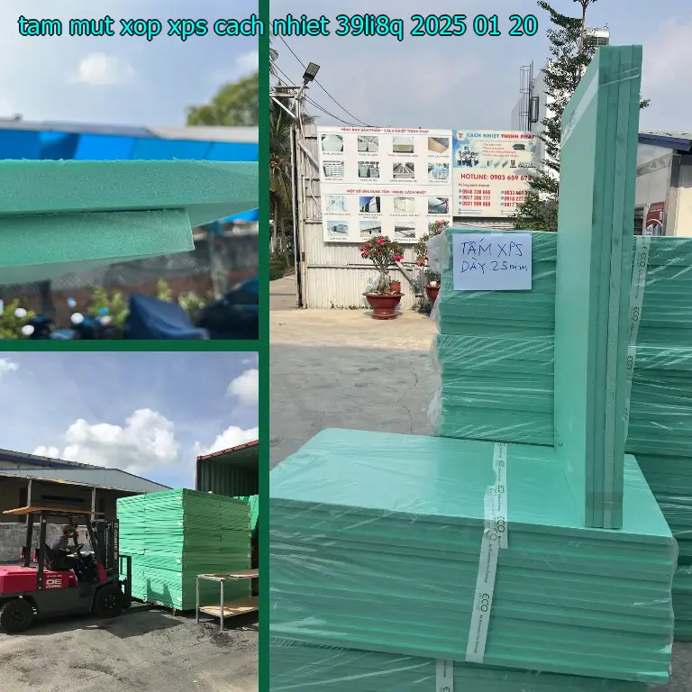 Ngày sản xuất tấm mút xốp XPS cách nhiệt 39LI8Q: 2025-01-20