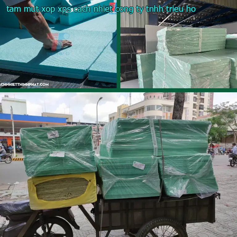 Tấm mút xốp XPS cách nhiệt Công ty TNHH Triệu Hổ