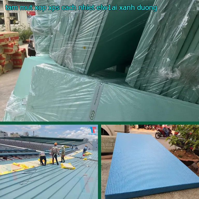 Màu sắc tấm mút xốp XPS cách nhiệt ELW1AI: Xanh dương