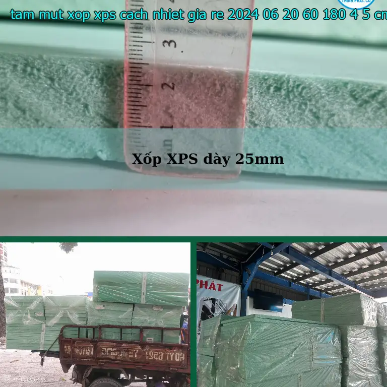 Kích thước tấm mút xốp XPS cách nhiệt giá rẻ 2024-06-20: 60*180*4.5 cm Kích thước tấm mút xốp XPS cách nhiệt giá rẻ 2024-06-20: 60*180*4.5 cm