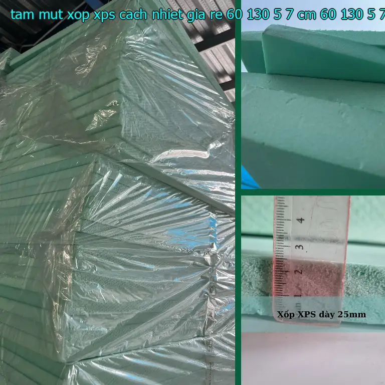 Kích thước tấm mút xốp XPS cách nhiệt giá rẻ 60*130*5.7 cm: 60*130*5.7 cm Kích thước tấm mút xốp XPS cách nhiệt giá rẻ 60*130*5.7 cm: 60*130*5.7 cm