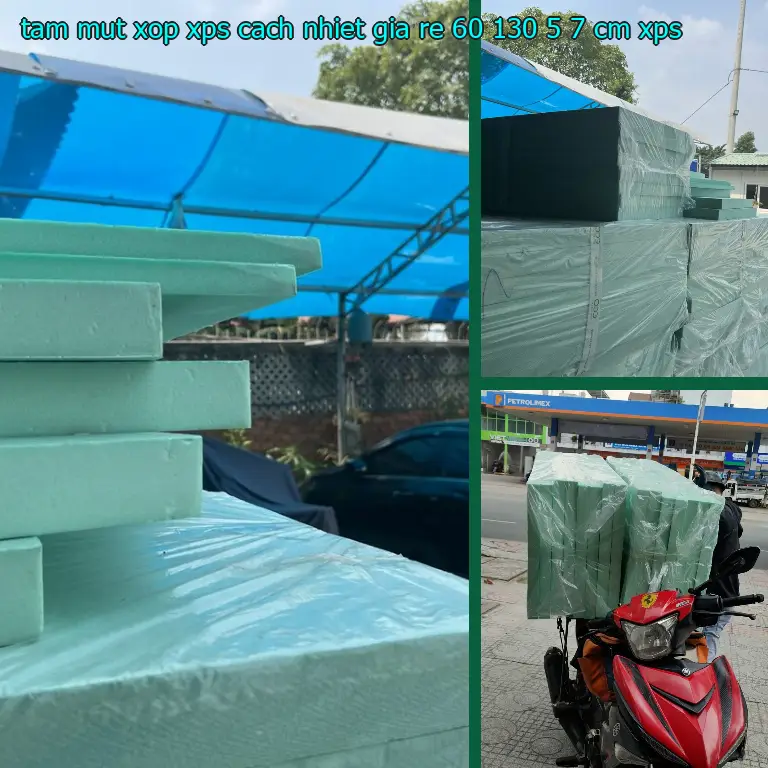 Chất liệu tấm mút xốp XPS cách nhiệt giá rẻ 60*130*5.7 cm: XPS Chất liệu tấm mút xốp XPS cách nhiệt giá rẻ 60*130*5.7 cm: XPS