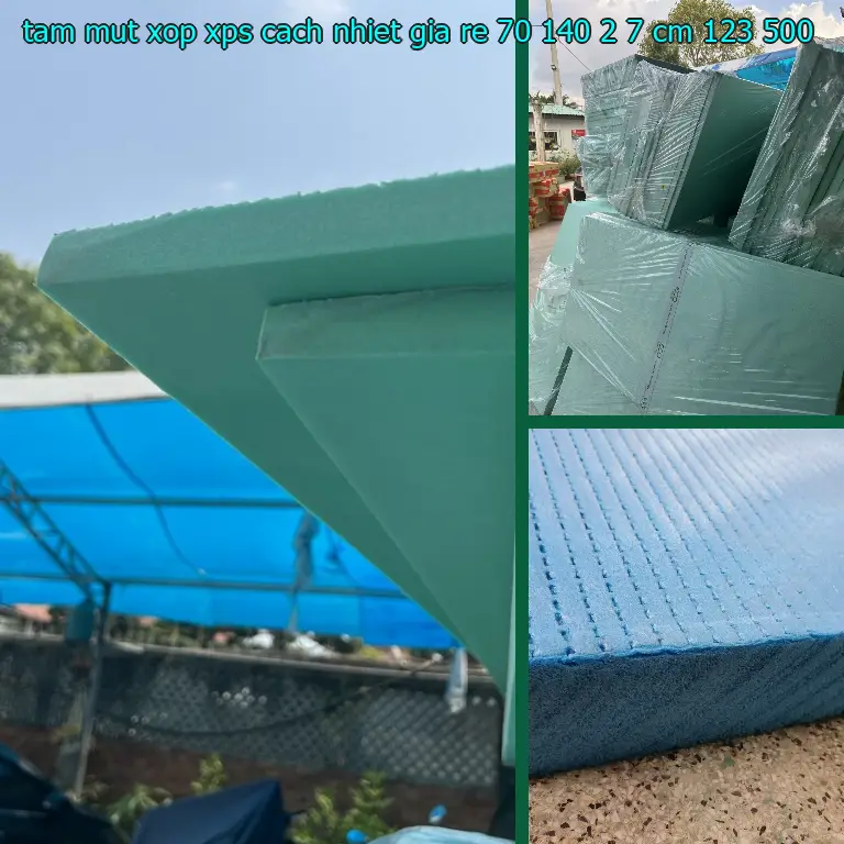 Đơn giá tấm mút xốp XPS cách nhiệt giá rẻ 70*140*2.7 cm: 123.500₫ Đơn giá tấm mút xốp XPS cách nhiệt giá rẻ 70*140*2.7 cm: 123.500₫