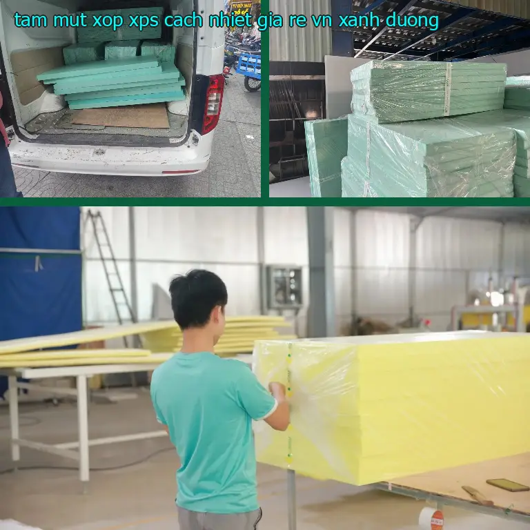 Màu sắc tấm mút xốp XPS cách nhiệt giá rẻ VN: Xanh dương Màu sắc tấm mút xốp XPS cách nhiệt giá rẻ VN: Xanh dương