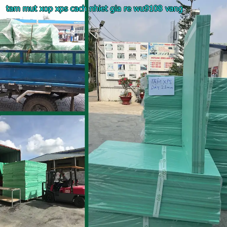 Màu sắc tấm mút xốp XPS cách nhiệt giá rẻ WU9108: Vàng Màu sắc tấm mút xốp XPS cách nhiệt giá rẻ WU9108: Vàng