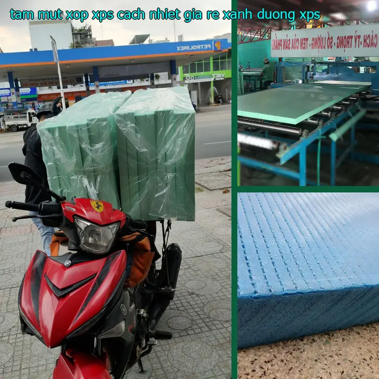 Chất liệu tấm mút xốp XPS cách nhiệt giá rẻ Xanh dương: XPS Chất liệu tấm mút xốp XPS cách nhiệt giá rẻ Xanh dương: XPS