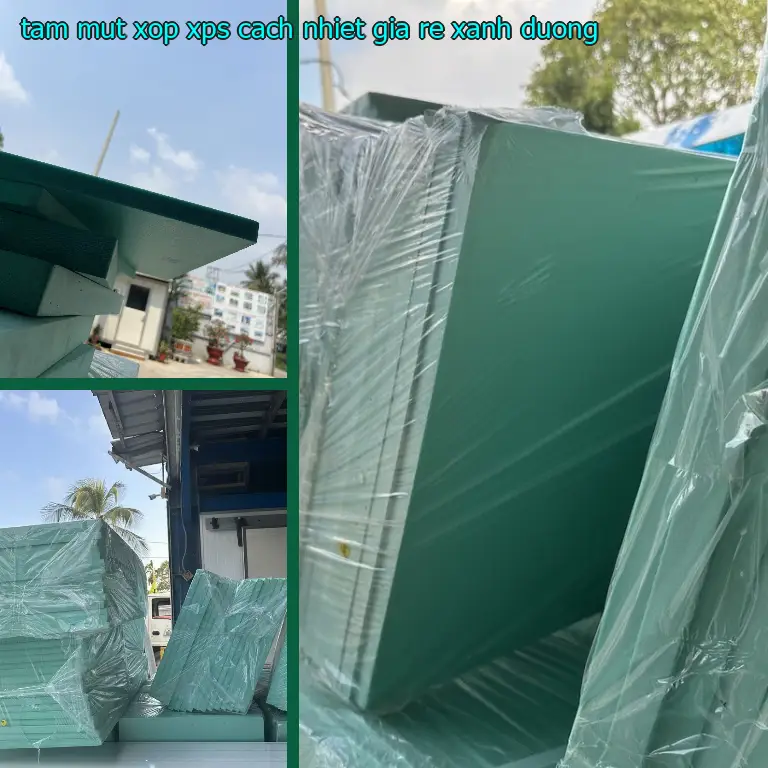 Tấm mút xốp XPS cách nhiệt giá rẻ Xanh dương